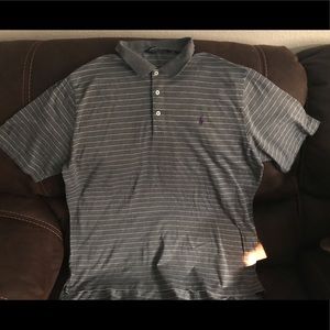 Polo Ralph Lauren Golf Gray stripped polo